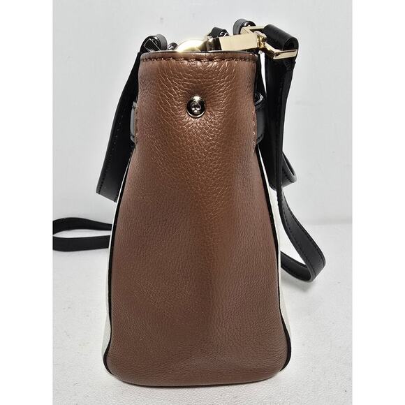 Kate Spade Houston Street Leo Pebble Leather Satchel Bag Color Block - Picture 6 of 13